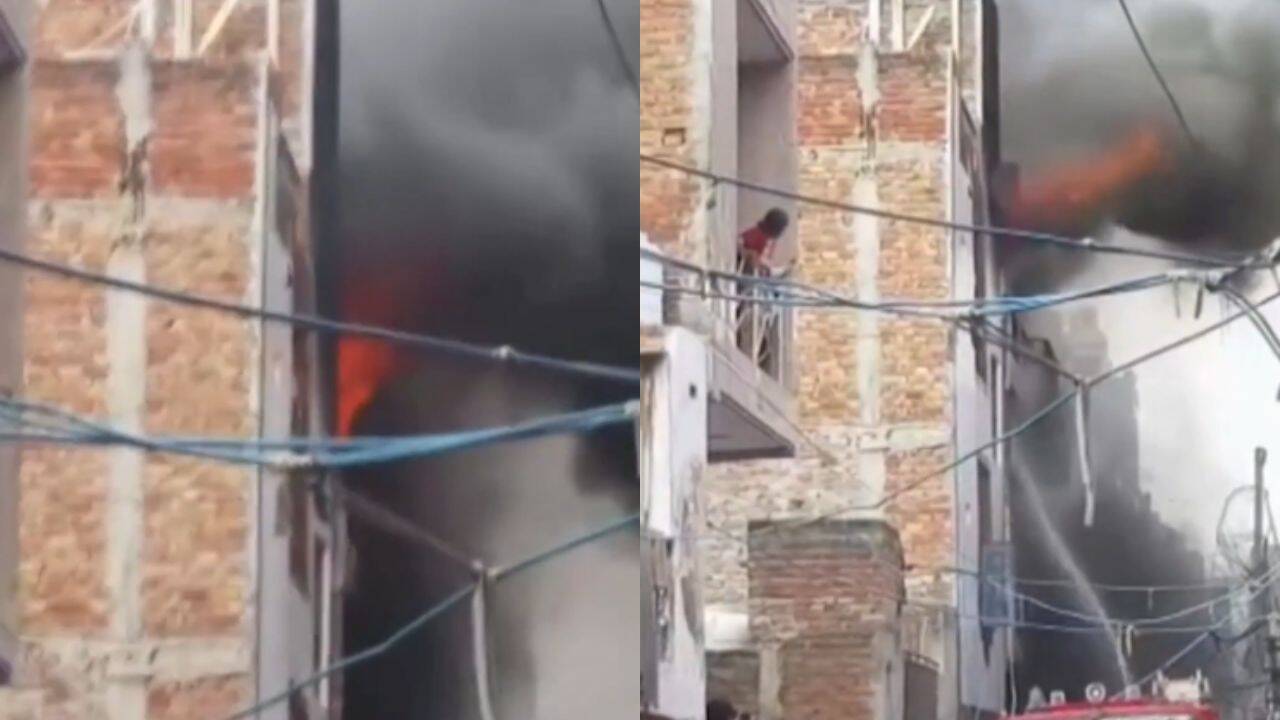 6 injured after people jump from building in panic as Delhi factory catches fire