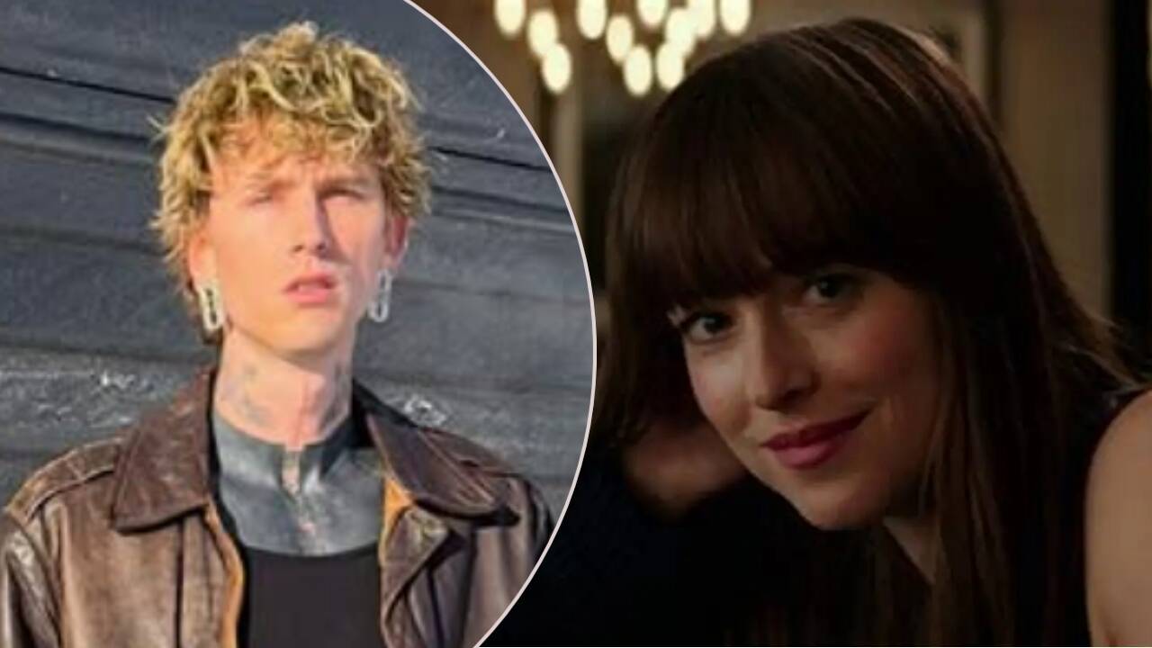 Dakota Johnson and Machine Gun Kelly spotted at Taylor Swift’s NYC place