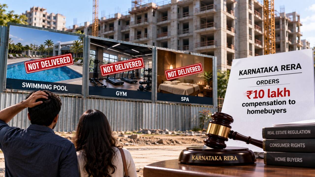 4 buyers paid Rs 2.08cr each for flats, but pool, gym missing; RERA orders Rs 10L