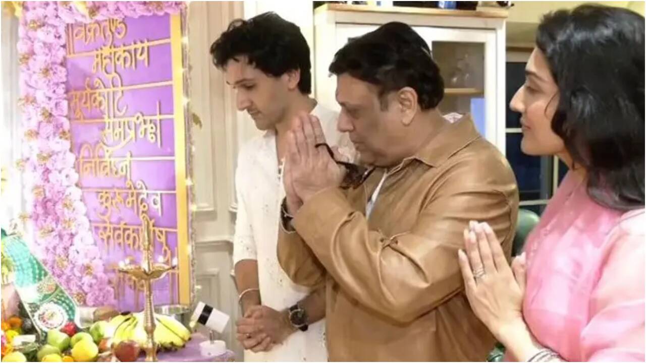 Govinda joins Tina and Yashvrdhn for Ganesh Chaturthi
