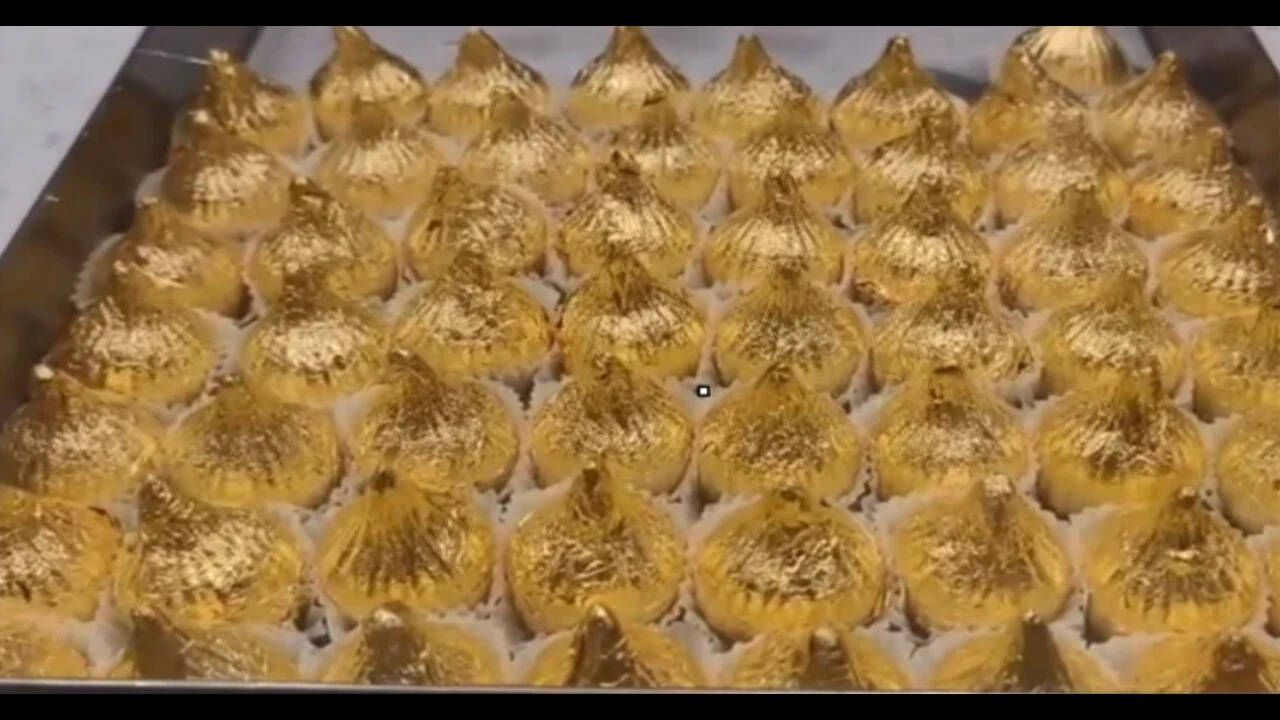 Nashik sweet shop sells 'Ganpati special' 24-carat ‘Golden Modak’ for Rs 27,000 per kg