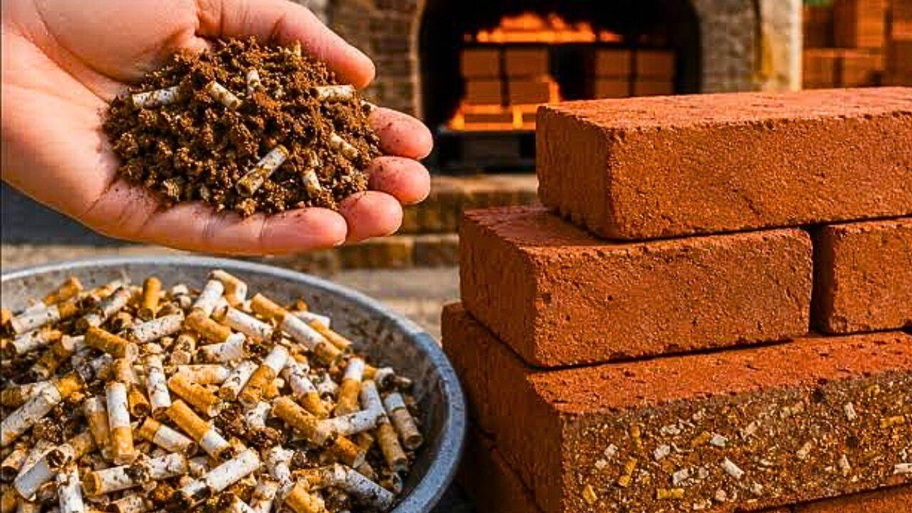 RMIT researchers turn cigarette butts into bricks, reducing firing energy use by 10%