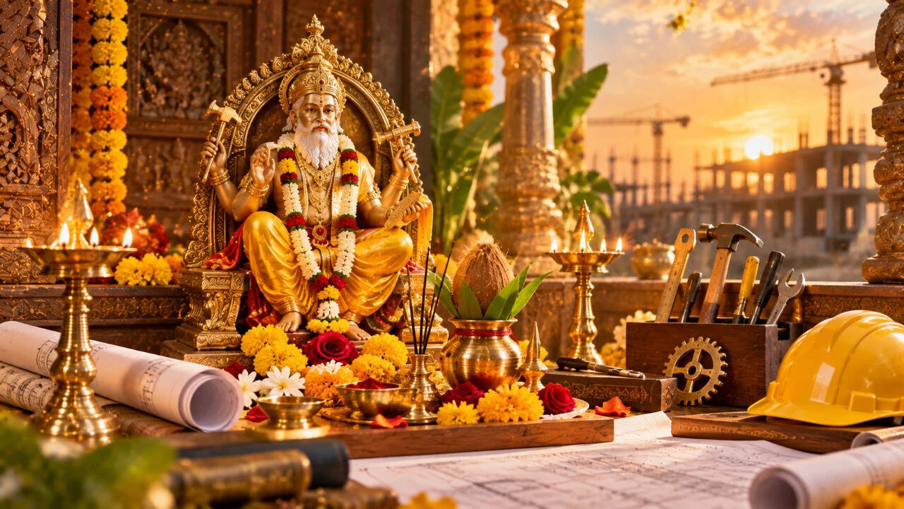 Vishwakarma Puja : Date, shubh muhurat &amp; Maha Punya Kaal; why tools &amp; workplaces are worshipped