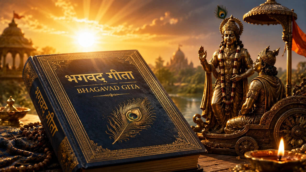 Bhagavad Gita Teaching: Attachment creates the extra story; healthy desire allows for reality