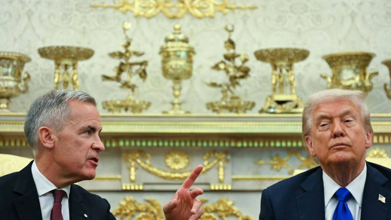 ‘Maybe they’ll shoot you’: Carney recalls Trump’s joke on Canada-US ties