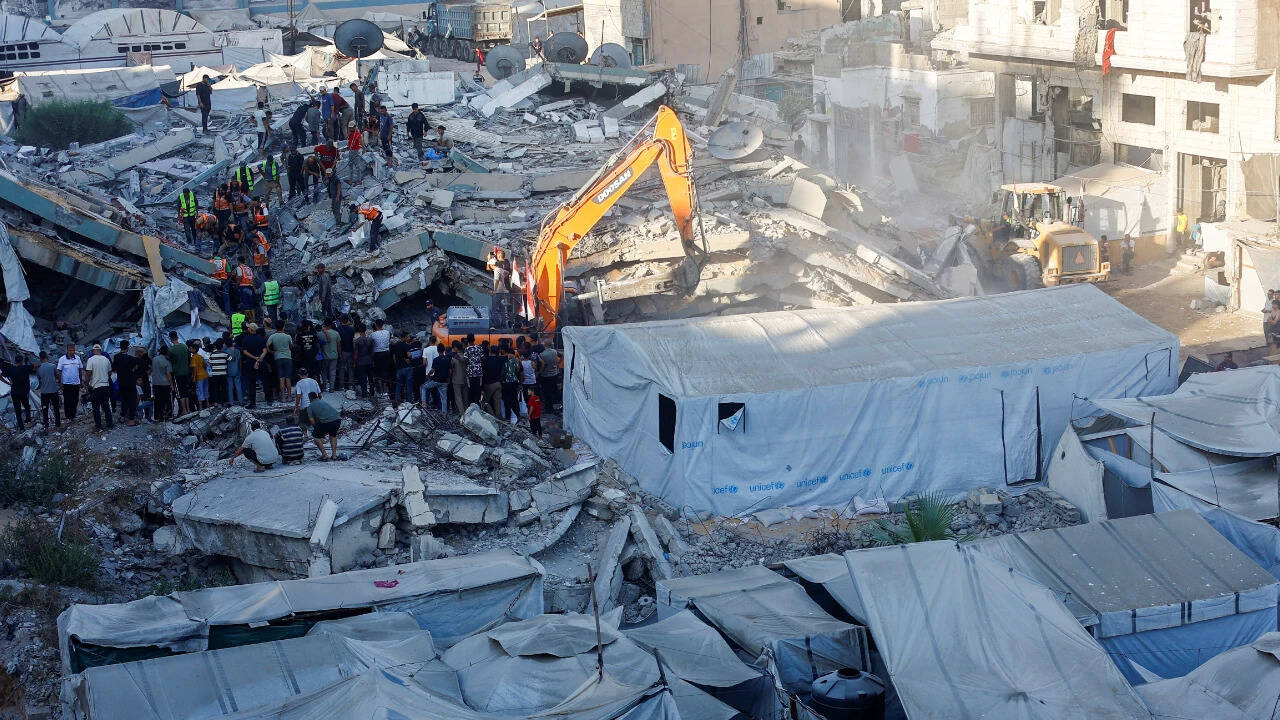 10 dead, dozens missing after war-damaged apartment block collapses in Gaza