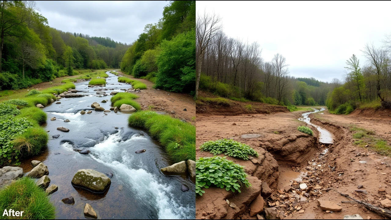 A 74-year-old built a bridge to protect his home; a court ordered its removal