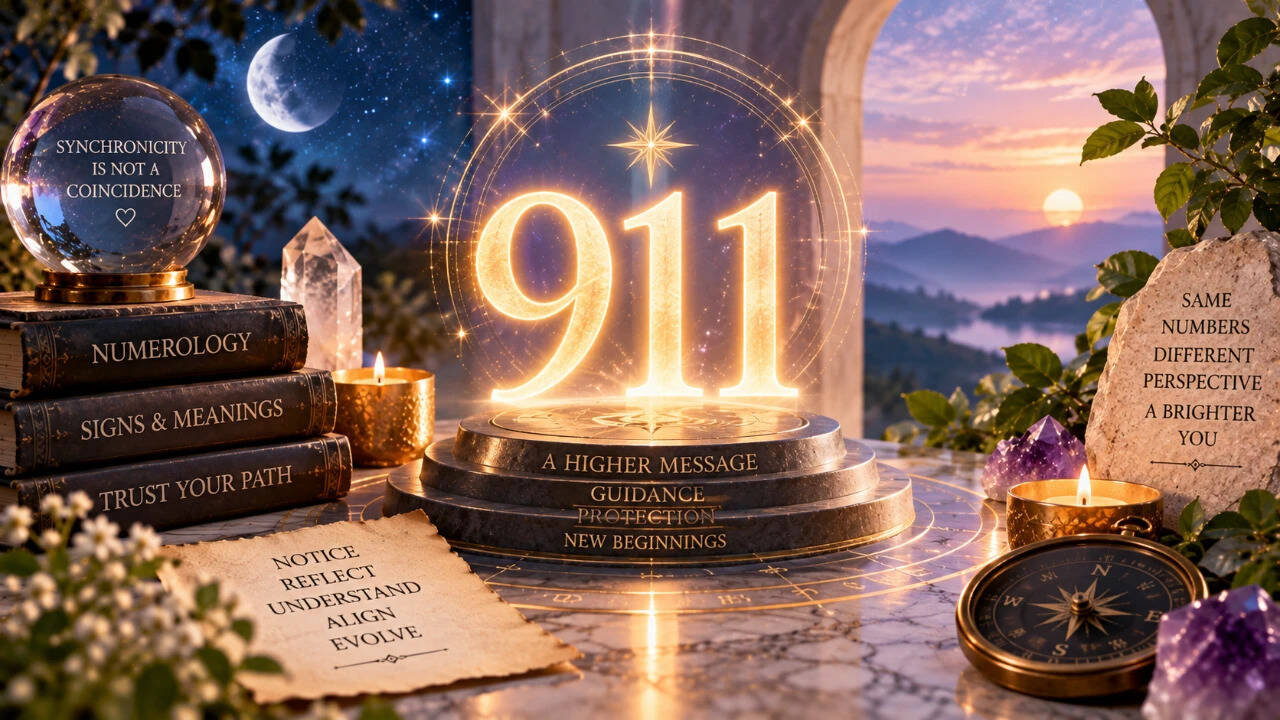 Meaning Of Seeing 911: numerology links it to closure and change; not a crisis warning