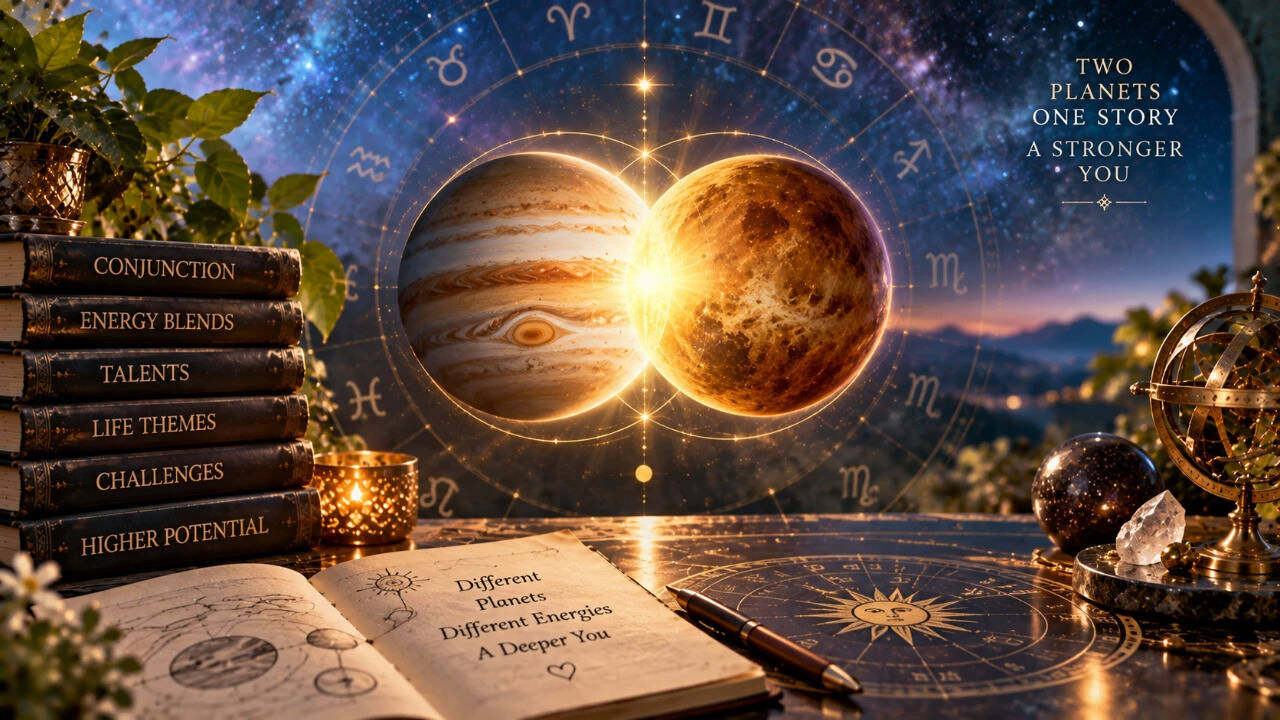 Two Planets Together: How conjunctions work in your birth chart; what they really mean