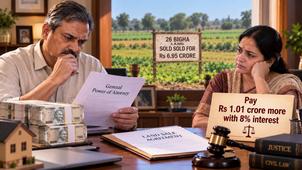 Land sold for Rs 6.95cr, sister-in-law got Rs 72L; HC orders Rs 1.01cr plus interest