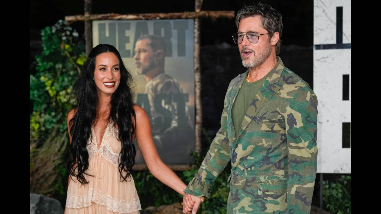 Brad turns movie premiere into date night with Ines