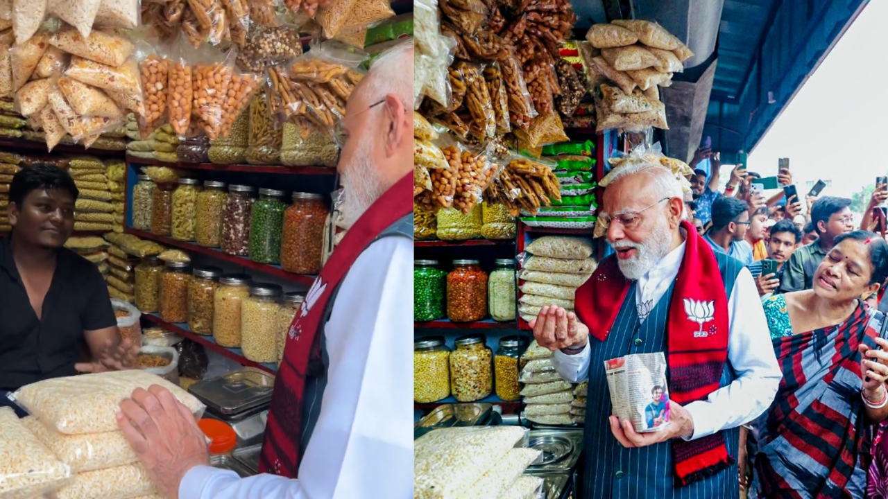 Modi’s Jhargram jhalmuri moment goes full circle as stall owner celebrates PM’s birthday