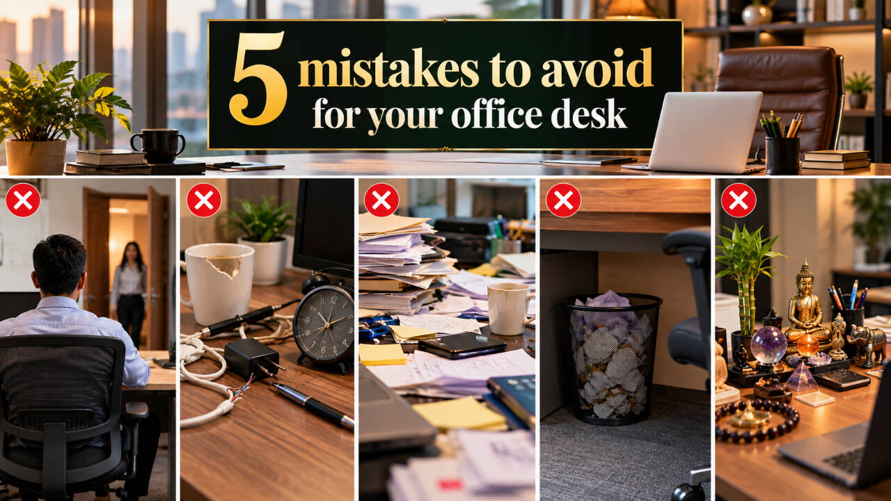 Avoid These Desk Mistakes: Vastu-inspired tips boost focus; five clutter habits to fix