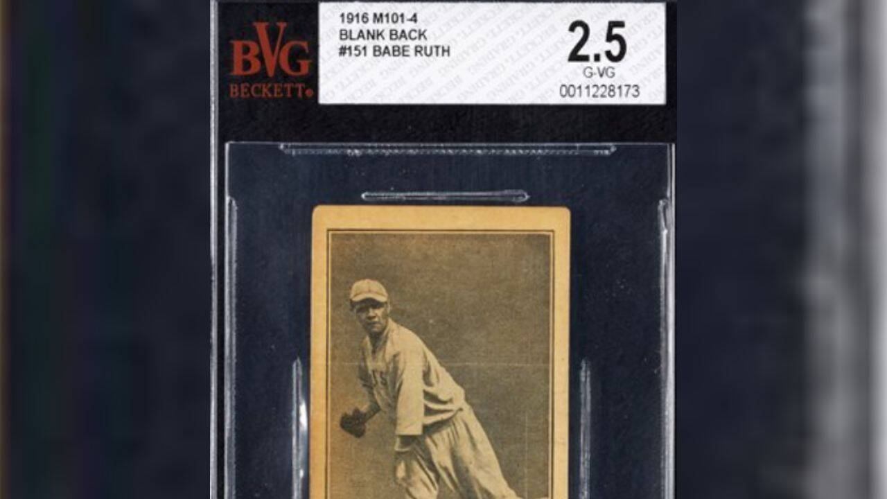 $25 piano hid 100 baseball cards; Babe Ruth rookie later sold for $130,054