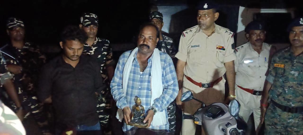 Antiquities Recovery: West Champaran Police Seize Ancient Seven-Kilogram Buddha Idol