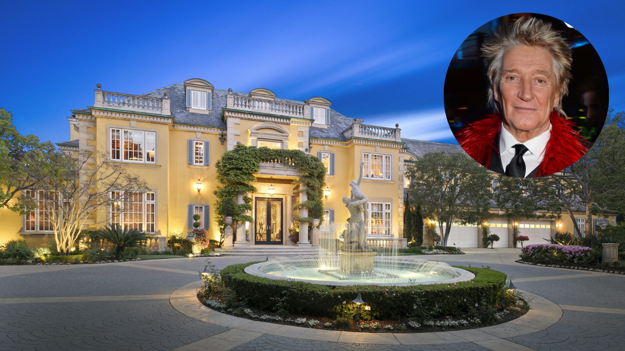 Rod Stewart’s former LA mansion & expanded 6-acre estate sold in two deals totaling $86M