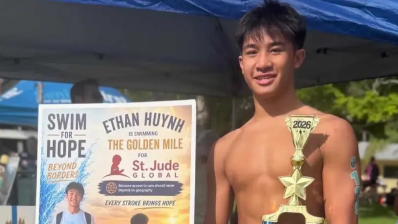 17-year-old cancer survivor Ethan Huynh raises $45,000 for kids