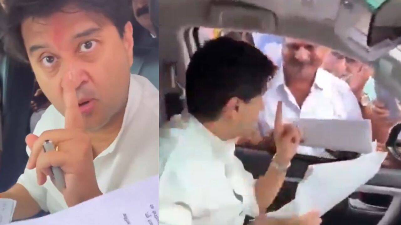 ‘Arrogance of power’: Congress calls out Scindia over his viral video with MP residents over road