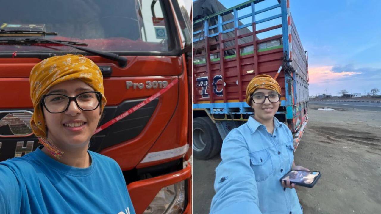 Meet the 25-year-old who left air hostess job to become Himachal's first woman truck driver