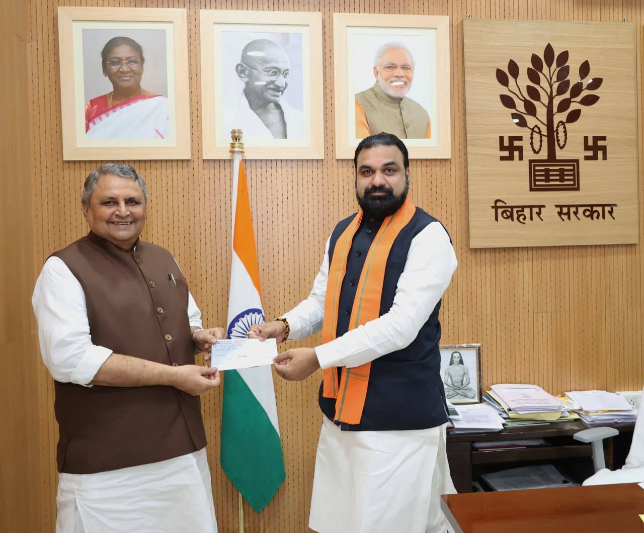 Bihar Deputy Chief Minister Samrat Choudhary Pledges Full Salary to Flood Victims