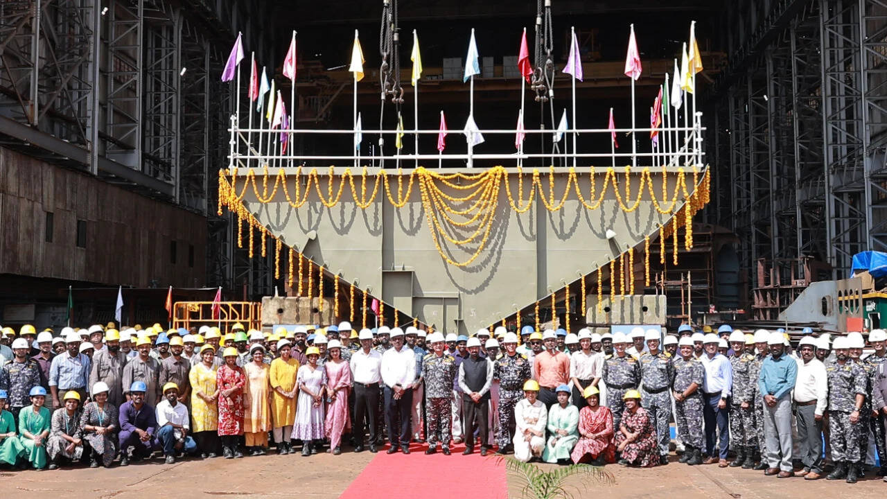 Cochin Shipyard conducts keel-laying ceremony for India’s next-generation missile vessels