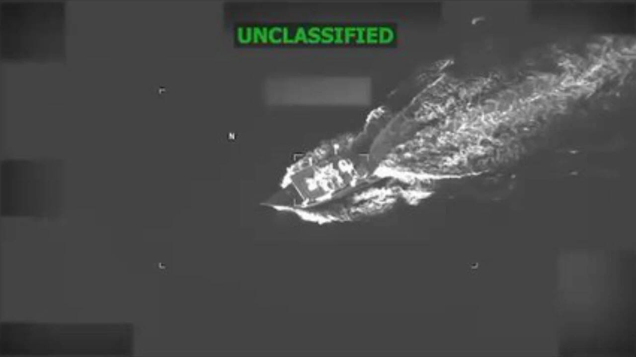 US military says it struck suspected drug-trafficking vessel, 4 killed