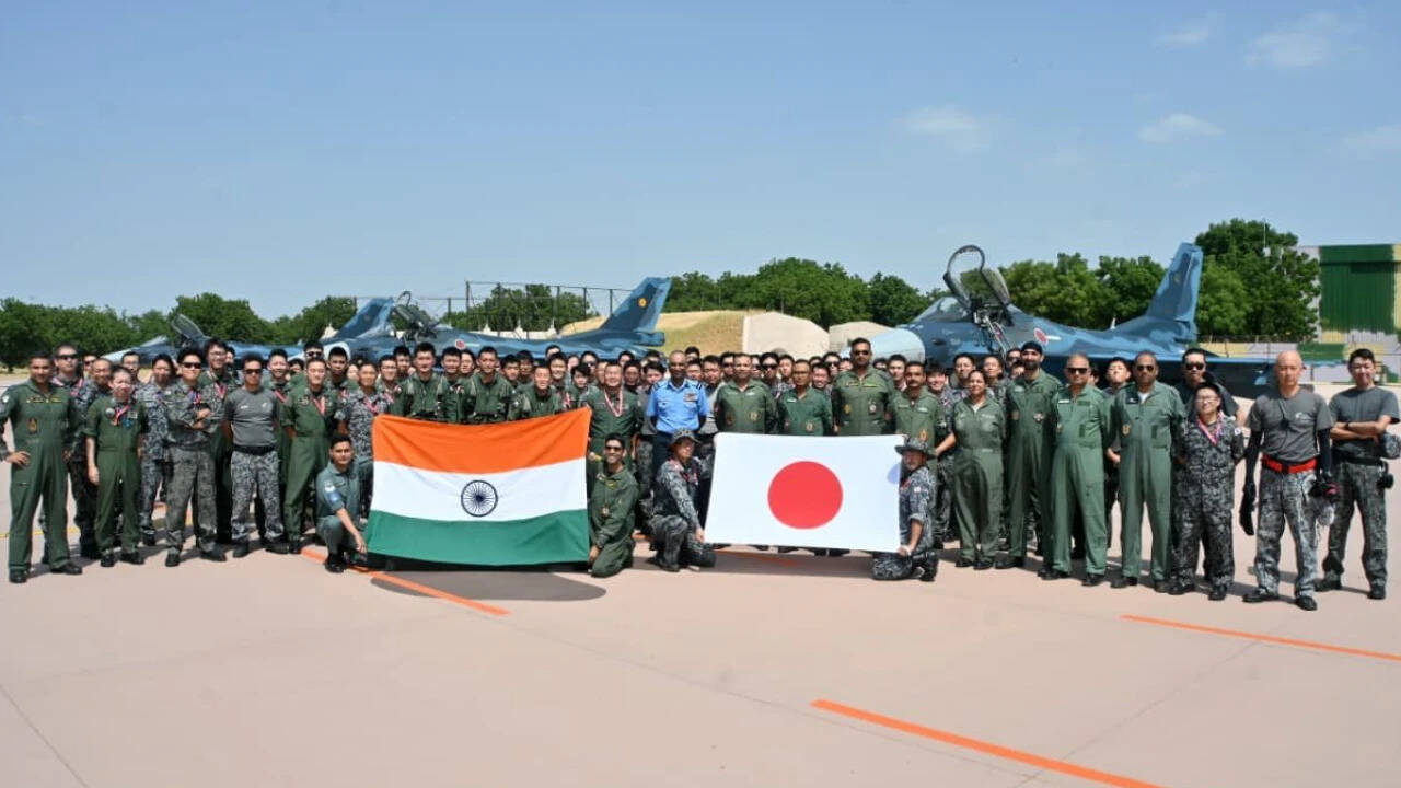 India, Japan Air Chiefs take Tejas to the skies in Veer Guardian 2026