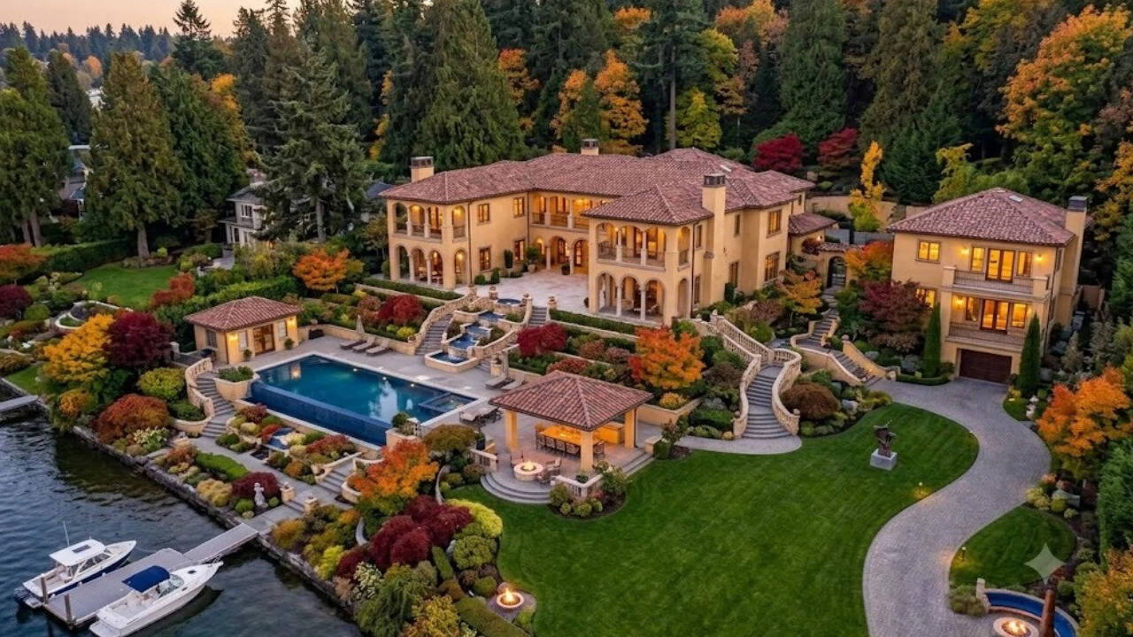 Washington couple’s $50M retreat on Lake Washington lists for $71M