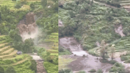 Landslide, flash flood kill 3 in Kerala amid heavy rain alert – video