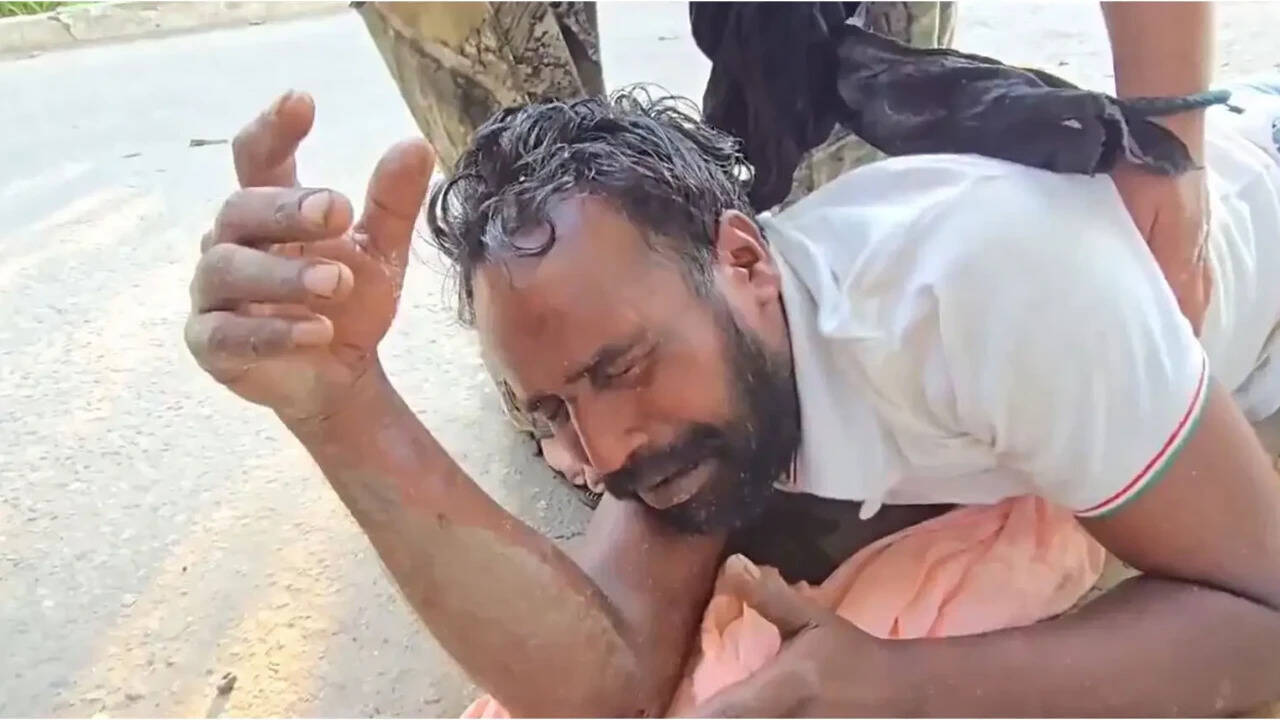 Punjab drug menace: Congress shares video of man consuming poision outside DC office; sparks row