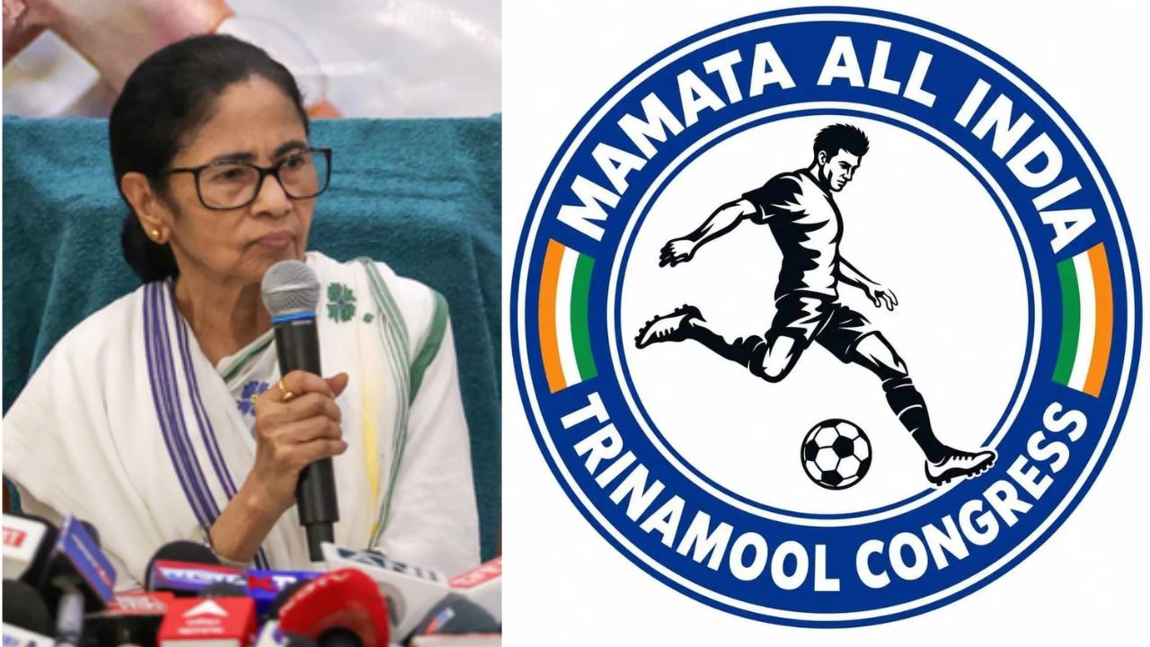 Mamata Banerjee-led TMC camp unveils ‘football player’ as new party logo