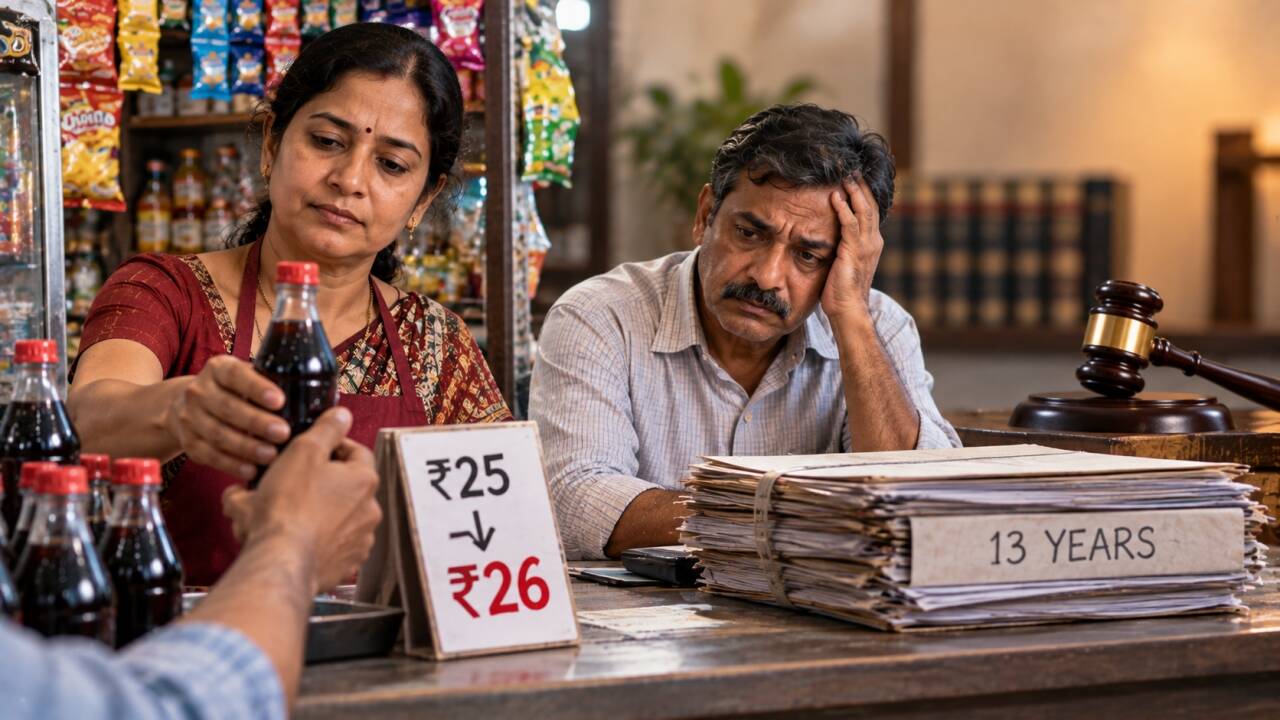 Wife sold Rs 25 soft drink for Rs 26; husband faced case for 13 years, HC quashes it