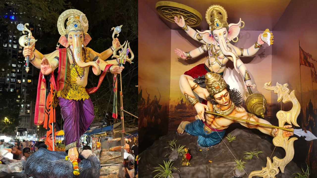 Narrow alleys host Ganesh mandals with a large heart