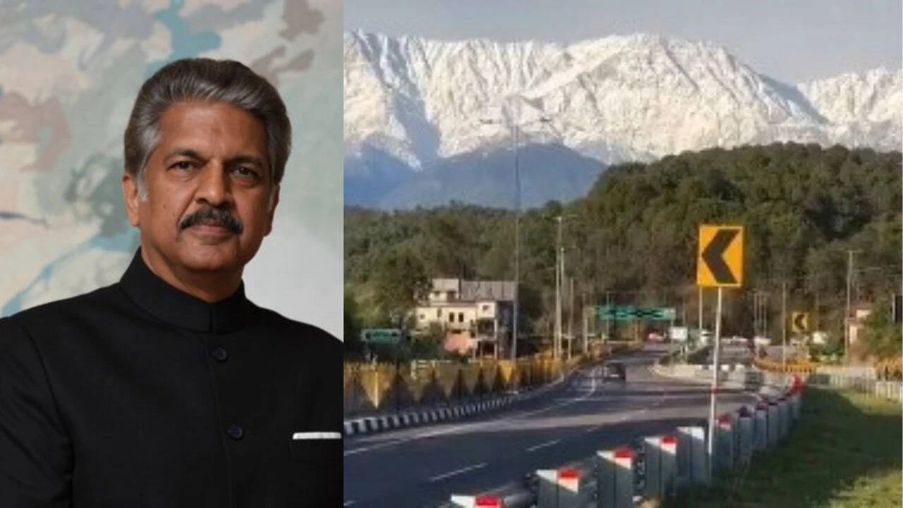 Anand Mahindra shares hill-station view where road appears to end at a rainbow