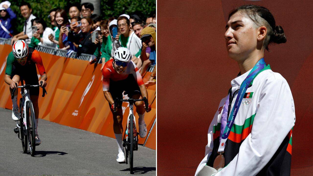 Attacked with stones, trained disguised as man: Afghan cyclist wins Asiad silver