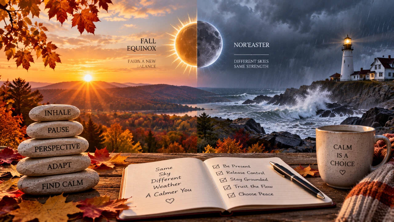 Autumn Equinox: storms test our illusion of control; mindfulness deepens inner balance