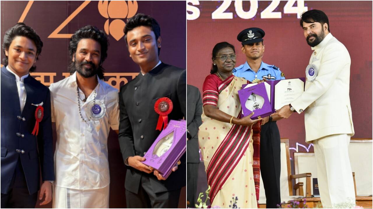 Mammootty, Dhanush share National Award posts