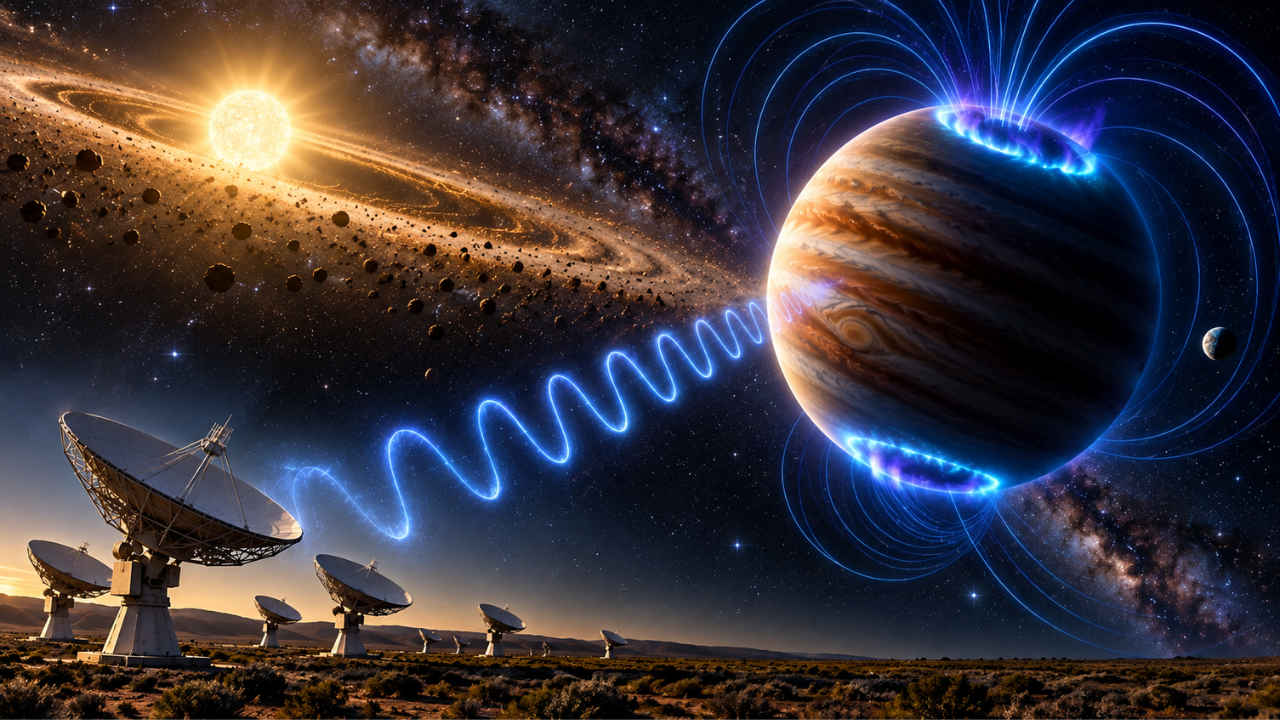 Planet 64 light-years away sends radio signals traced to auroras