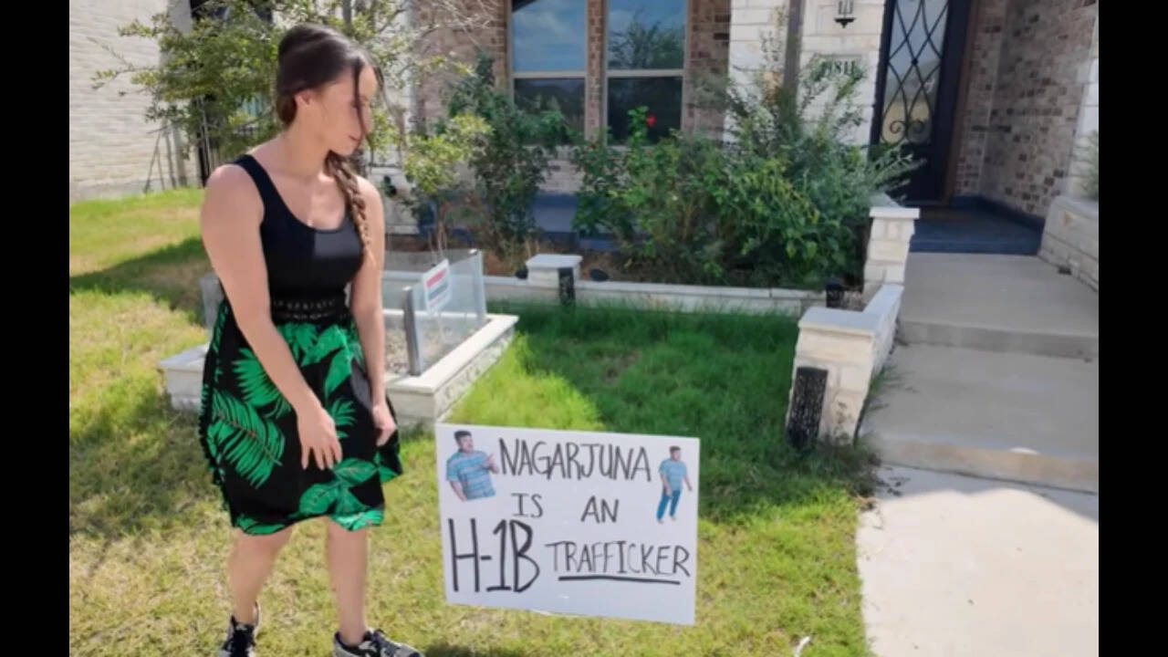 'Nagarjuna is an H-1B trafficker': Sara Gonzales claims Indian techie hirer she exposed earlier is now selling home, going back to India