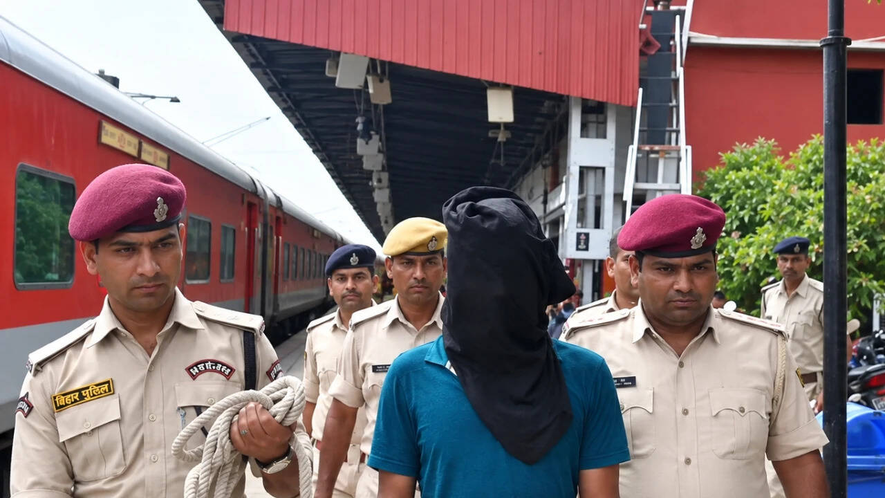 Out on bail, ‘psycho killer’ posing as cop pushes worker off moving train