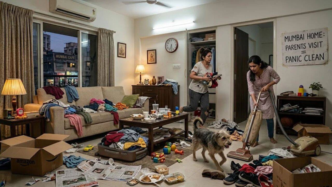 Psychology says panic-cleaning before parents visit may reveal more than a messy home