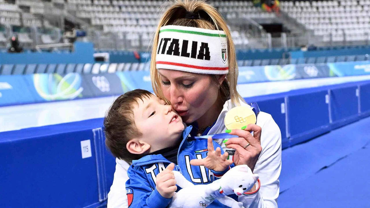 18 months after giving birth, Francesca Lollobrigida broke an Olympic record