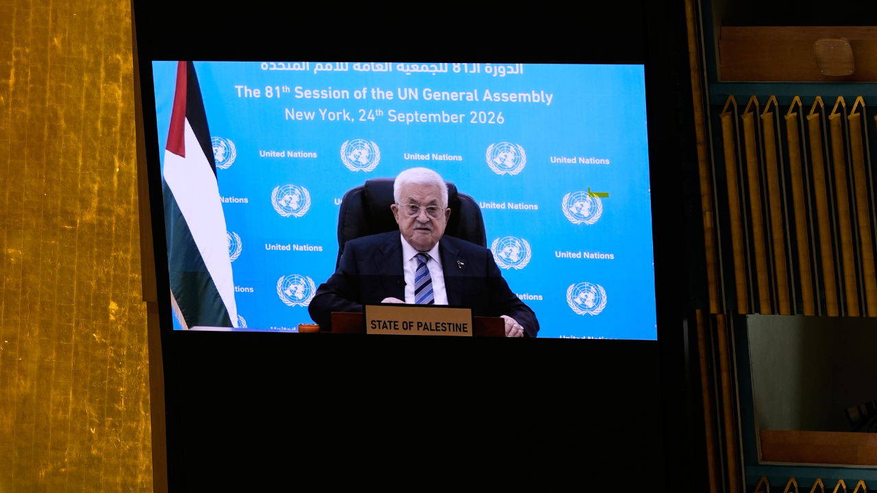Palestinian president delivers UN speech by video after US denies visa again