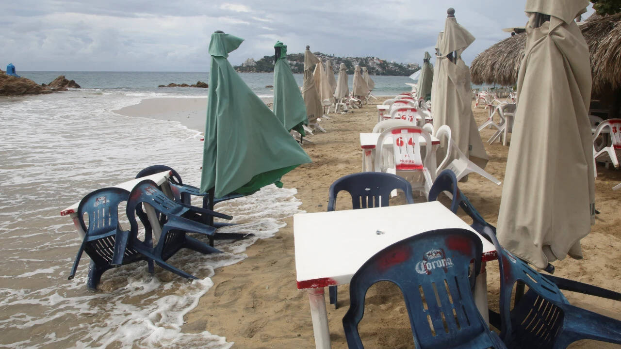 Hurricane Polo lashes Mexico coast as Nolo strengthens near Hawaii