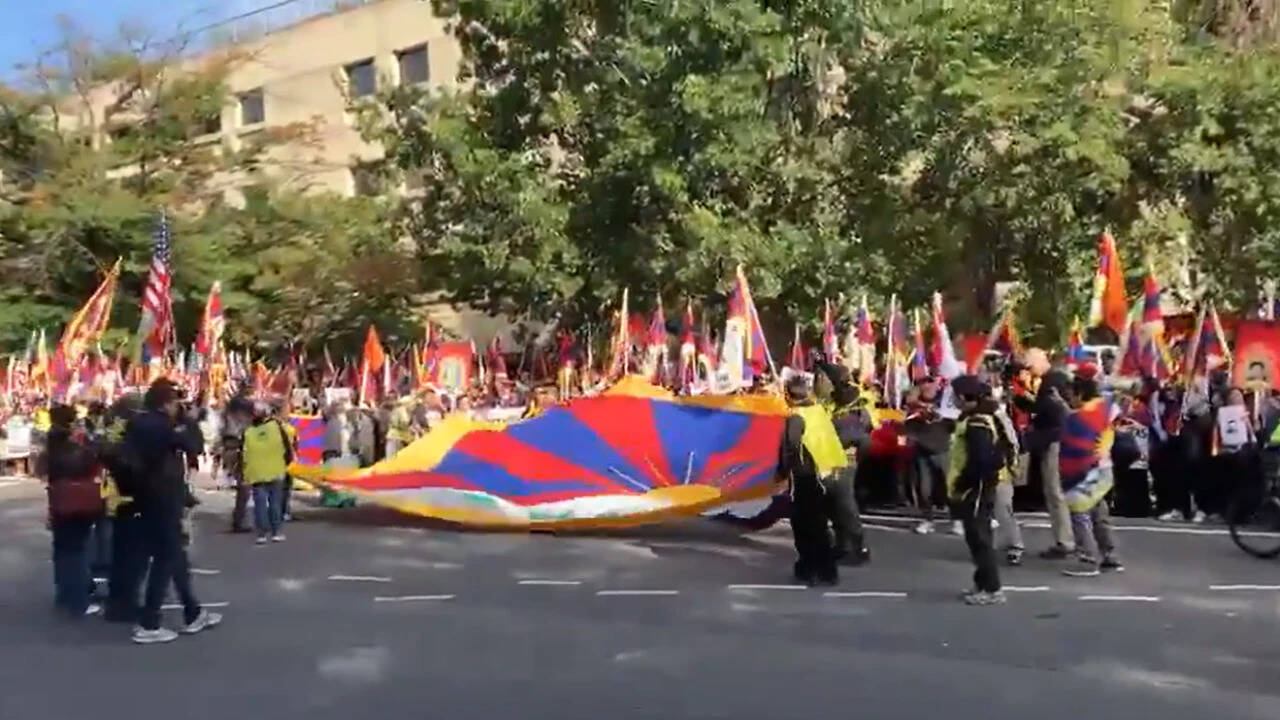 'Want China out of Tibet': Protesters rally in Washington amid Trump-Xi meet