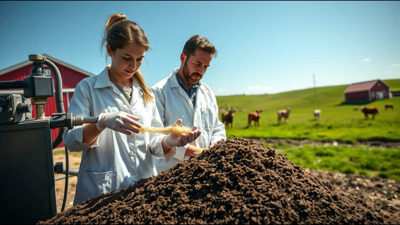 Scientists extract cellulose from cow manure, turning farm waste into fibres and ribbons