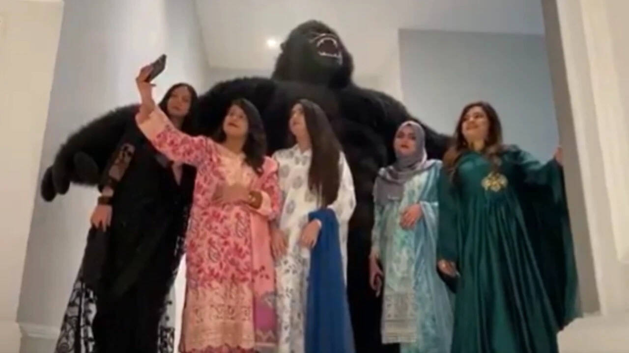 Pakistan goes bananas over giant gorillas dancing to Bollywood songs