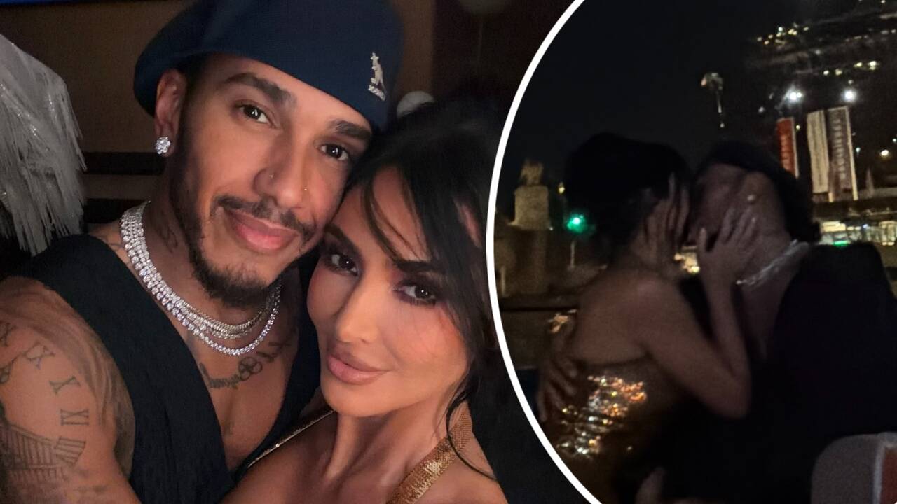Kim and Lewis kiss in front of Eiffel Tower - PICS