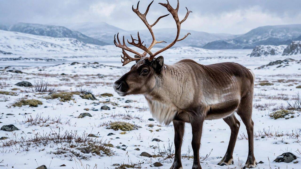 Why reindeer eyes turn deep blue in winter and how it helps them see in Arctic twilight
