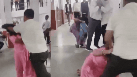 ‘Tried to strangle me’: Woman attacked by husband, 2 others inside UP court